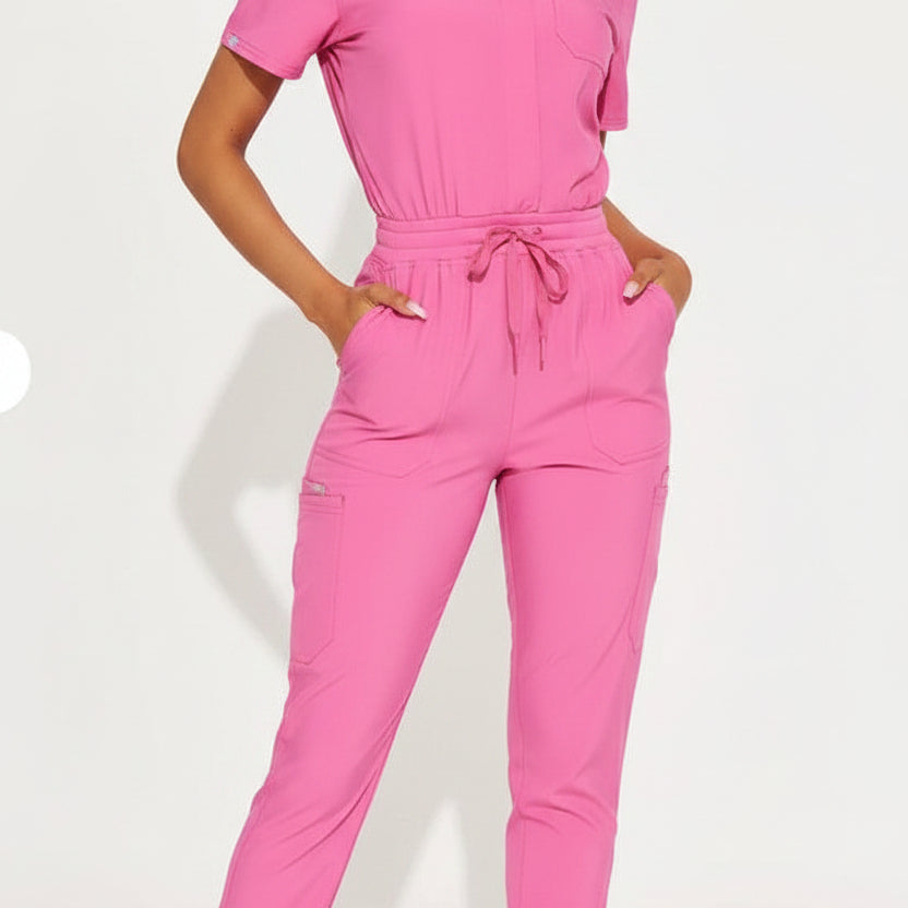 Two-Pieces Pink Scrub Size Small
