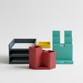 Modular Acrylic Desktop Organizer Set