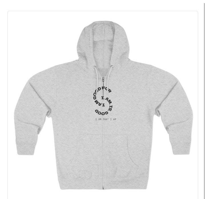 I AM GOOD Front Zipper Hoodie